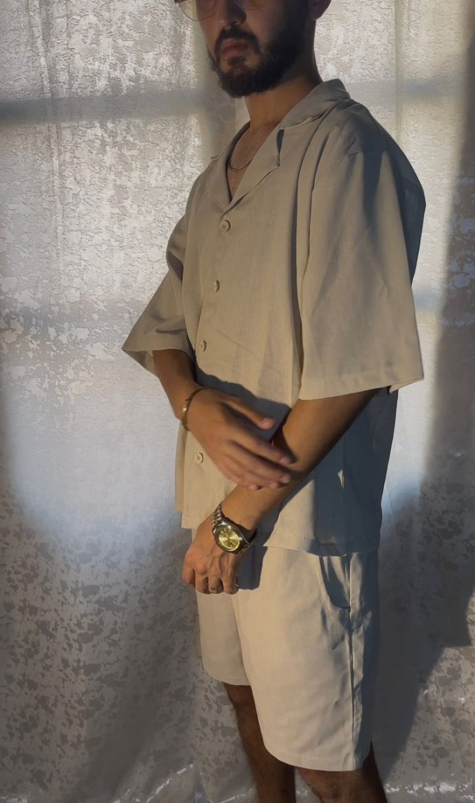 Ensemble LIN CHEMISE + SHORT - Image 4